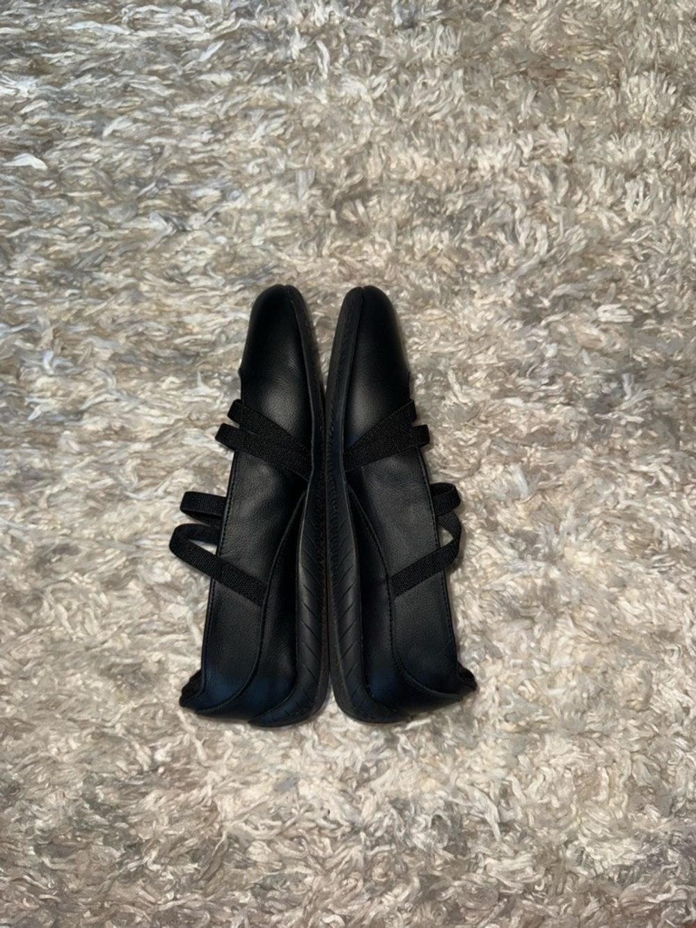 Puma Black Elastic-Strap Ballet Sneakers with White Logo - Picture 5 of 11